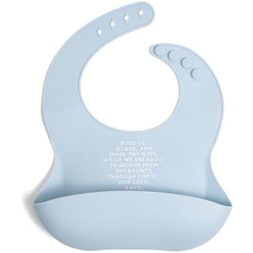 Be A Heart Silicone Baby Bibs, Adjustable Waterproof Bibs, Meal Blessing Bibs