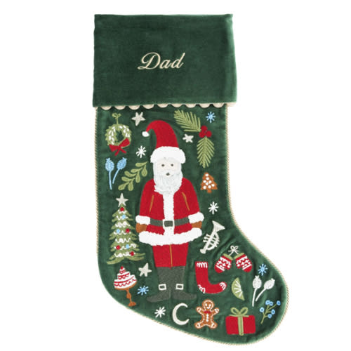 Embroidered Christmas Stocking