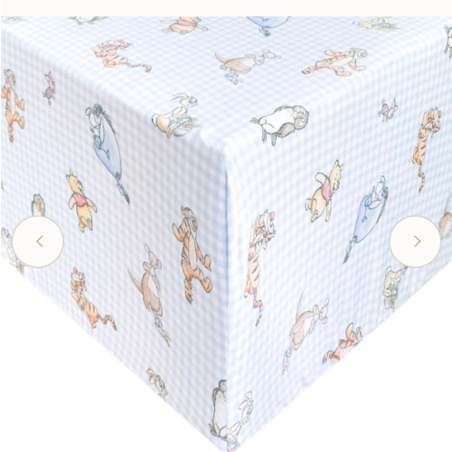 Premium Knit Fitted Crib Sheet - Winnie the Pooh and Friends – Copper Pearl