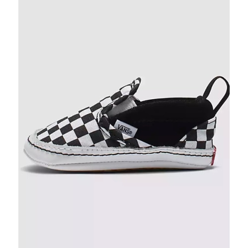 Infant Slip-On V Checkerboard Crib Shoe