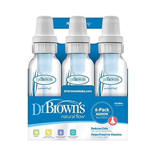 Dr. Brown's Natural Flow Anti-Colic Bottle - Blue - 8oz - 6pk - 0m+