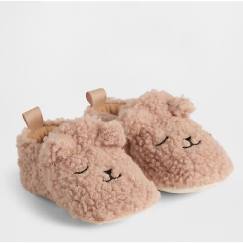 Baby Brannan Bear Sherpa Slippers