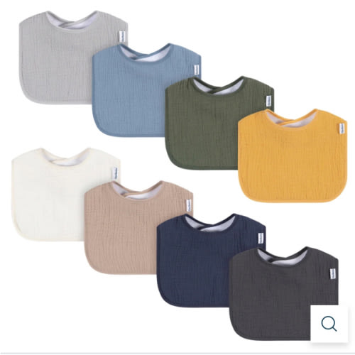 8-Pack Baby Boys Multi-color Muslin Drooling Bibs – Gerber Childrenswear