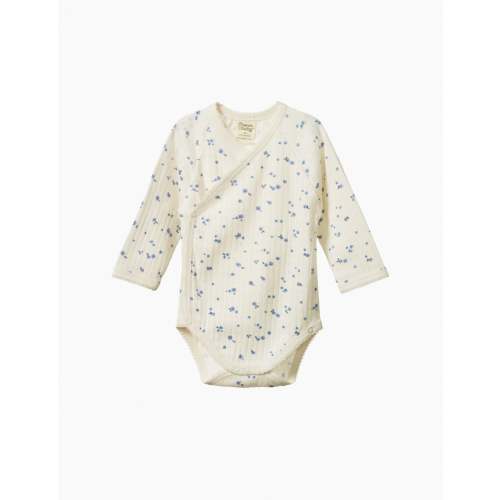 Pointelle Kimono Bodysuit in Daisy