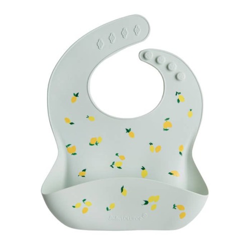 Patterned Silicone Bib