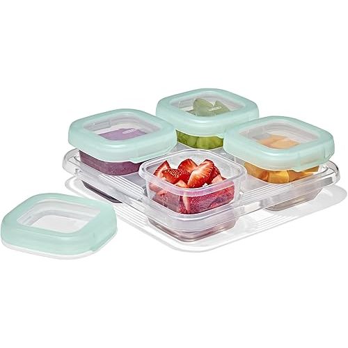 OXO Tot Baby Blocks Food Storage Containers (4 Oz.) - Opal