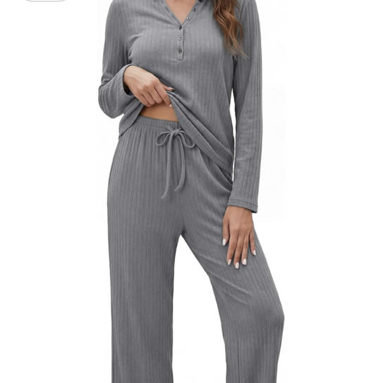 OUGES Women's Maternity Nursing Pajamas Sets Pregnancy Delivery Lounge Pjs