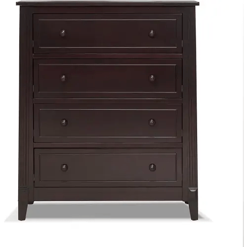 Sorelle Furniture Berkley Baby Dresser – Dresser for Nursery, Kids Bedroom Furniture, Dresser Drawers, Nightstand for Child’s Room with Drawers, Nursery Furniture for Infant-Espresso