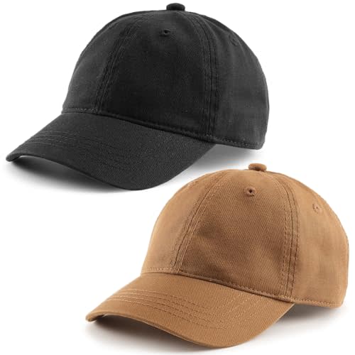FURTALK Toddler Baseball Hat Kids Boys Girls Adjustable Washed Cotton Baseball Cap with Ponytail
