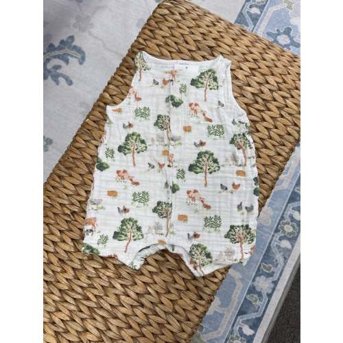 Angel Dear Farm Gauze Romper 3-6mo