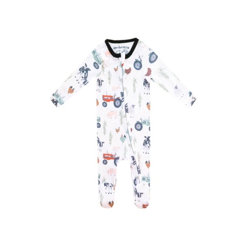 Zip-Up Footie Pajamas, 6-12M