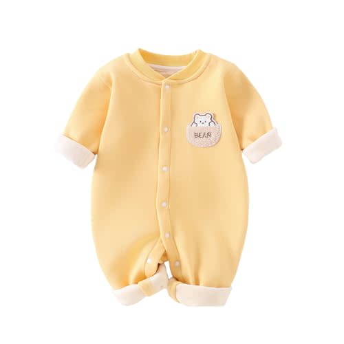 HALQAHA Infant Unisex Baby Boys Girls Outfits Clothes One Piece Bodysuit Button Romper Jumpsuit