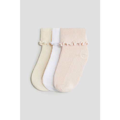 3-PACK SOCKS WITH OVERLOCKED FOLDOVER CUFFS