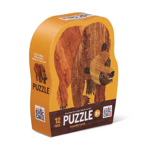 12-Piece Shaped Box Puzzle - Brown Bear | Crocodile Creek