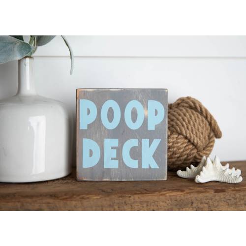 Poop Deck, Coastal Nursery Wall Wood Sign, Baby Boy or Girl Nursery, Custom, Kids Bedroom Decor, Baby Shower Gift, Beach Baby, nautical