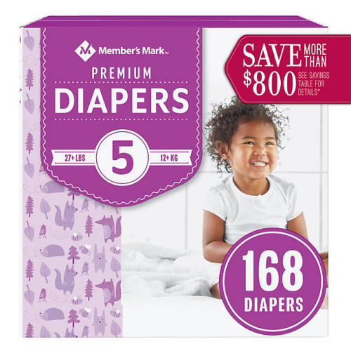 Member's Mark Premium Baby Diapers, Sizes: Newborn - 7 - Sam's Club