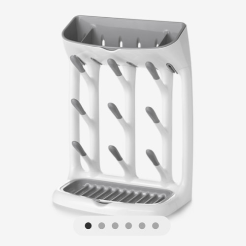 OXO Tot Space-Saving Bottle Drying Rack, Baby Bottle Organizer for Countertop
