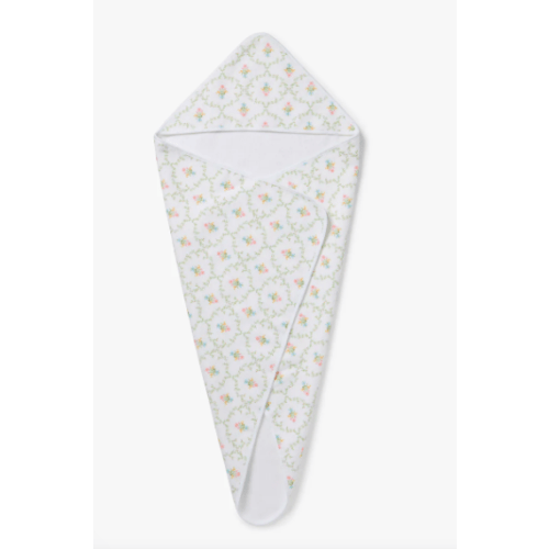 Hooded Towel - Pastel Trellis