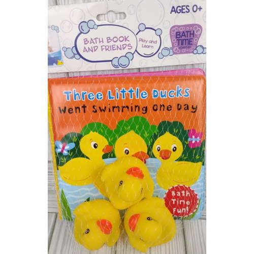 Evriholder Three Little Ducks Bath Book, Waterproof and Durable, Bath Time Fun