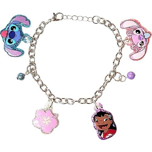 LUV HER Lilo and Stitch 7" Bracelet with Metal Charms - Disney Stitch - Ages 3+