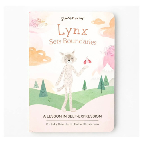 Slumberkins Lynx Sets Boundaries: A Lesson In Self-Expression | Promotes Self-Expression, Mindfulness & Healthy Boundaries | Social Emotional Tools for Ages 0+