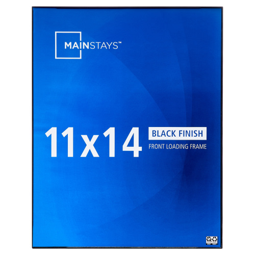 MS 11x14 Front Loading Wall Picture Frame, Black