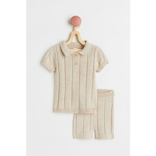 2-piece Knit Cotton Set
