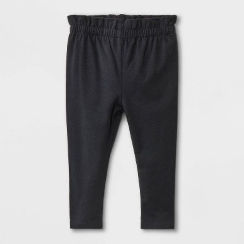 Baby Girls' Knit Leggings - Cat & Jack™ Black Newborn