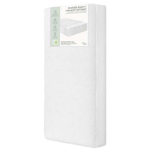 Evolur Sleep Breathable Dual Stage Comfort-Lite 5” Crib & Toddler Foam Mattress
