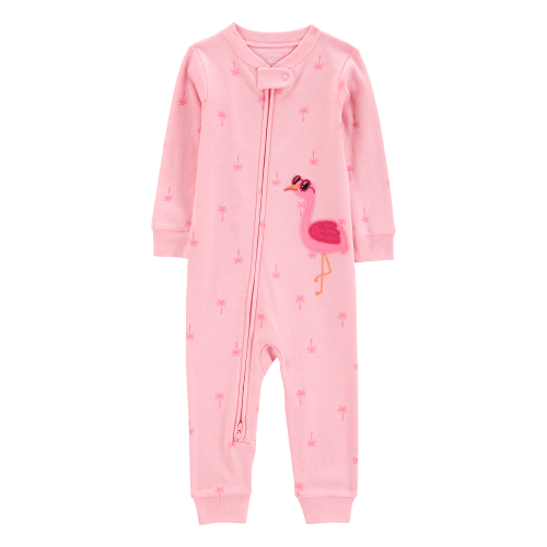 Baby Girl Flamingo Print Snug Fit Cotton Footless 1-Piece Pajamas - Pink - Carter's | Carter's