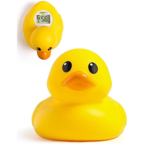 Baby Bath Thermometer Pregnancy and Newborn Classical Duck Baby Water Thermometer for Bathtub,Temp Alert Bath Temperature Toy
