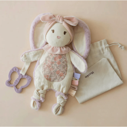 Bunny Lovey for Baby | Soft & Snuggly Baby Security Blanket | Moonkie