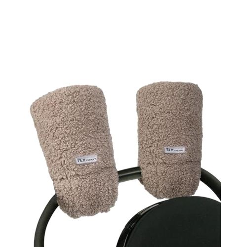 7AM Enfant Stroller Warmmuffs Gloves - Anti-Freeze Stroller Mittens for Handlebars, Water Repellent Hand Warmer Muff for Cold Weather, Plush Lined Stroller Warmmuffs | Winter Stroller Accessories