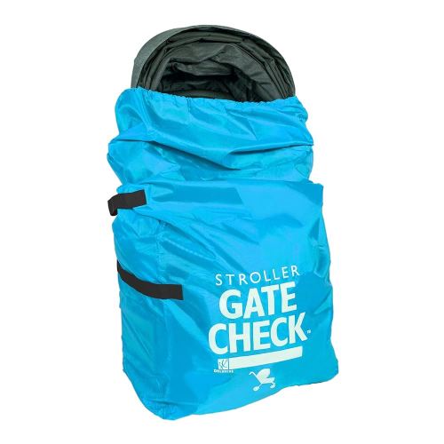 J.L. Childress Gate Check Travel Bag for Single & Double Stroller, Neon Blue