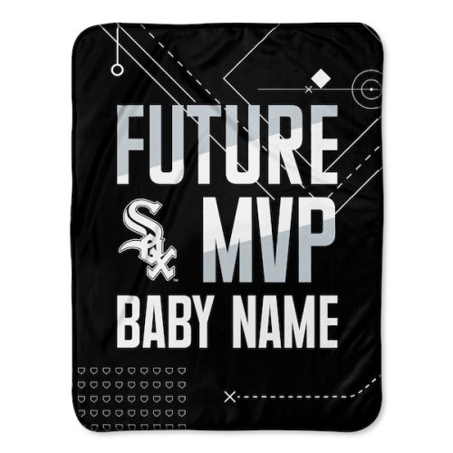 Chicago White Sox Chad & Jake 30" x 40" Personalized Baby Blanket