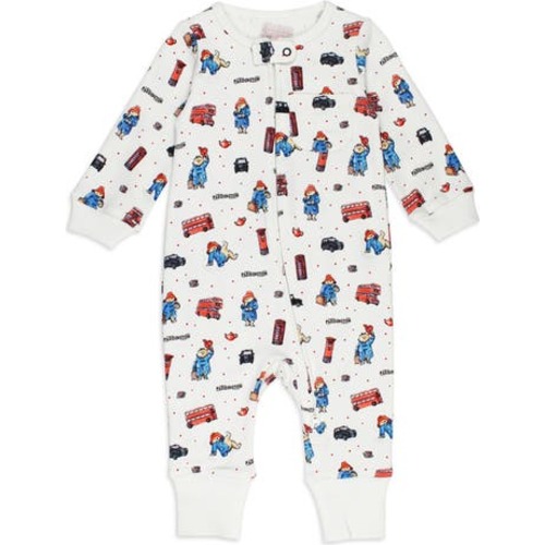 London Paddington Organic Cotton Zip Romper, 9-12m (19-22 lbs)