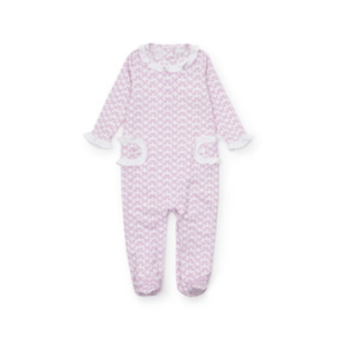 Lucy Girls' Romper - Pretty Pink Bows