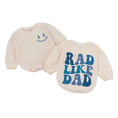 VFAZ Rad Like Dad Outfit Boy-Girl Baby Romper-One Year 1st 6-12 Months Bodysuit Bubble Gifts Newborn Toddler Infant