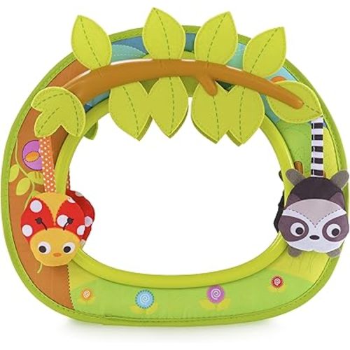 Munchkin Brica Baby Car Mirror, Swing! Baby in-Sight Auto Mirror for Rear Facing Carseats, Black