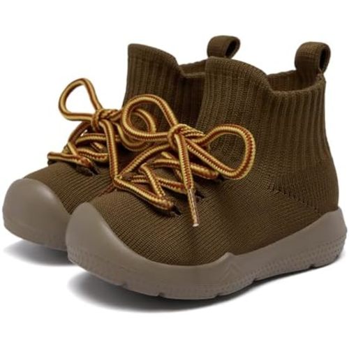 MORENDL Baby Sock Shoes Toddler Sneakers Infant Tennis Slip On Walking Shoes Boys & Girls Non-Slip Slippers