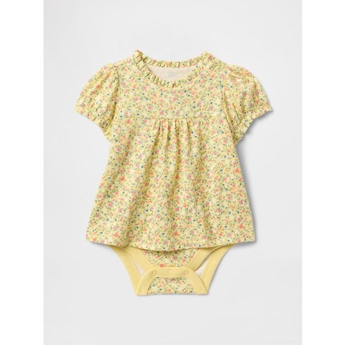 Baby Puff-Sleeve Shirt Bodysuit