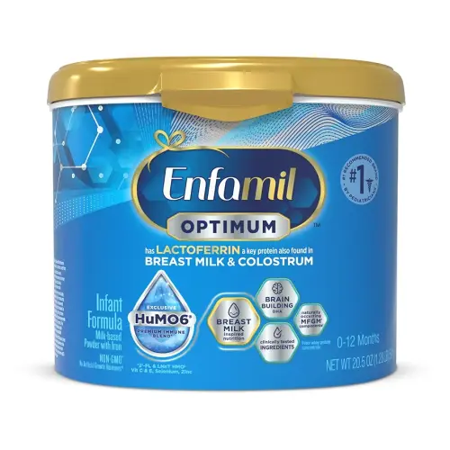 Enfamil Optimum Baby Formula, Our Closest Formula to Breast Milk, Immune-Supporting Lactoferrin also found in Breast Milk, Brain-Building DHA, 20.5 Oz