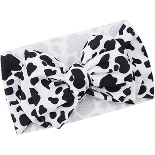 Baby Cow Stria Cow Stria Turban Headband Hair Bows and Headwrap BBG52 (B1-Turban)
