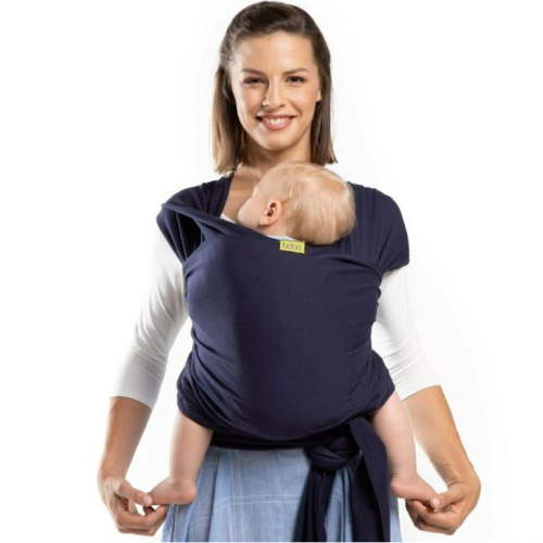 Boba Wrap Baby Carrier, Hands-Free Carrier Wrap, for Newborn Babies to Children - 7lbs-35lbs, Navy Blue