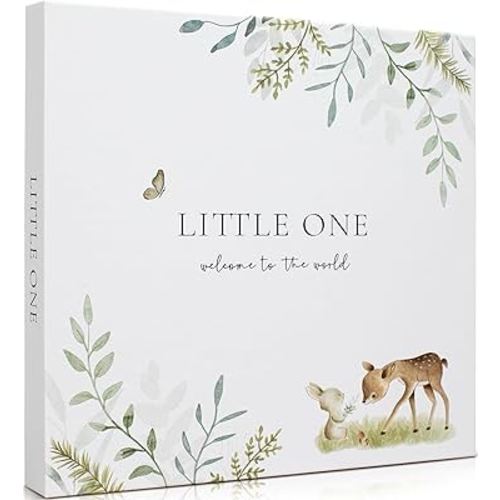 Keepsake Baby Memory Book for Boys & Girls – Timeless First 5 Year Baby Book Photo Album – Gender Neutral Journal Scrapbook - Record a Milestone for Every Event from Birth to Age 5