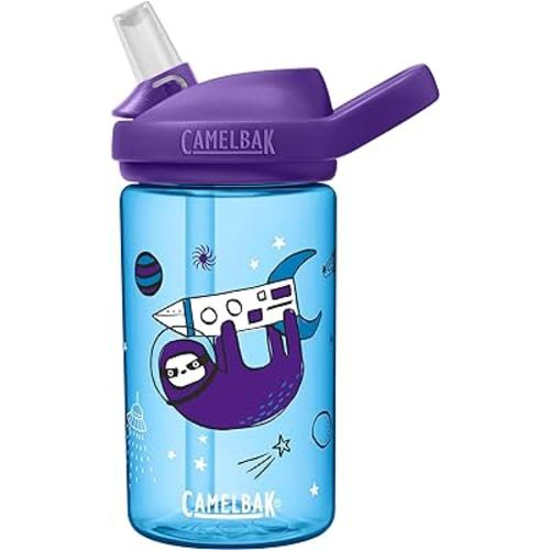 CamelBak eddy+ 14oz Kids Water Bottle with Tritan Renew – Straw Top, Leak-Proof When Closed