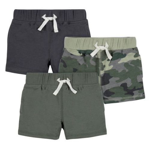 Gerber Baby Boys' Pull-On Knit Shorts - Color Me Camo - 0-3 Months - 3-Pack