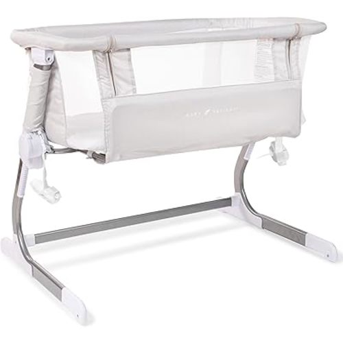 Baby Delight Beside Me Dreamer Bassinet | Bedside Sleeper | 6-Position Height Adjustment | Driftwood Grey