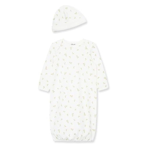 Little Me Baby Girls' 2-Piece Nightgown and Cap Set
