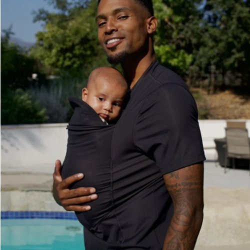 Lalabu Dad Shirt | Original Babywearing T-Shirt with Kangaroo Pouch | Baby Wrap Carrier for Newborns & Infants | Baby Wrap Carrier for Newborns | Essential for new Dads